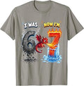 7th Birthday Dragon boy Outfit 7th Year Old Six Seven Kids Unisex , , , Long Sleeve Tee