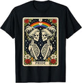 Tarot Skeleton Lesbian Pride LGBTQ Equal Rights Transgender Unisex , , , Long Sleeve Tee