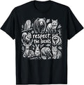 Respect The Local Cryptids Folklure Funny Bigfoot Alien Unisex , , , Long Sleeve Tee