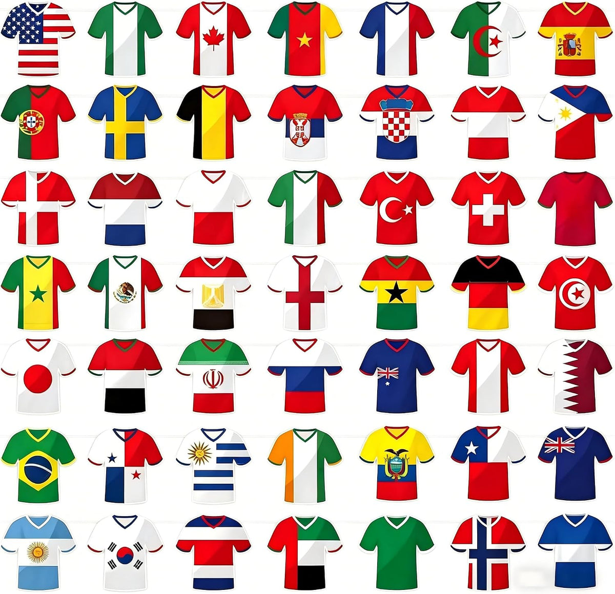 2026 World Cup Party Decorations Soccer Bunting Banner with 10m Ribbon, Football Garland for Bar, 50Pcs String Flags World Cup Soccer Decorations Sports Themed Party Supplies