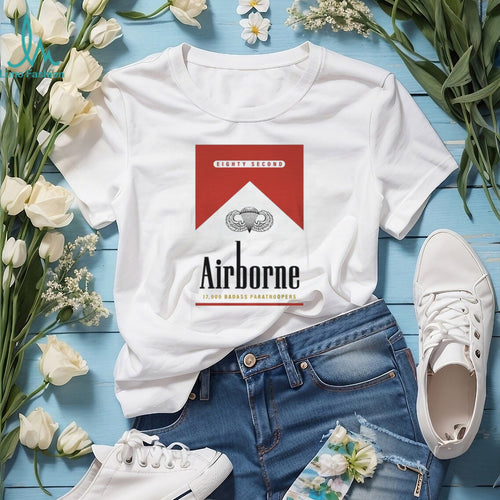 82nd Airborne Division Paratroopers “Airborne” Red Pack Style T Shirt