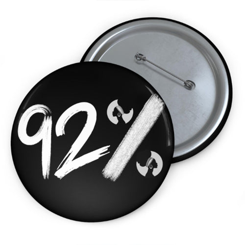 92% Black Women Button
