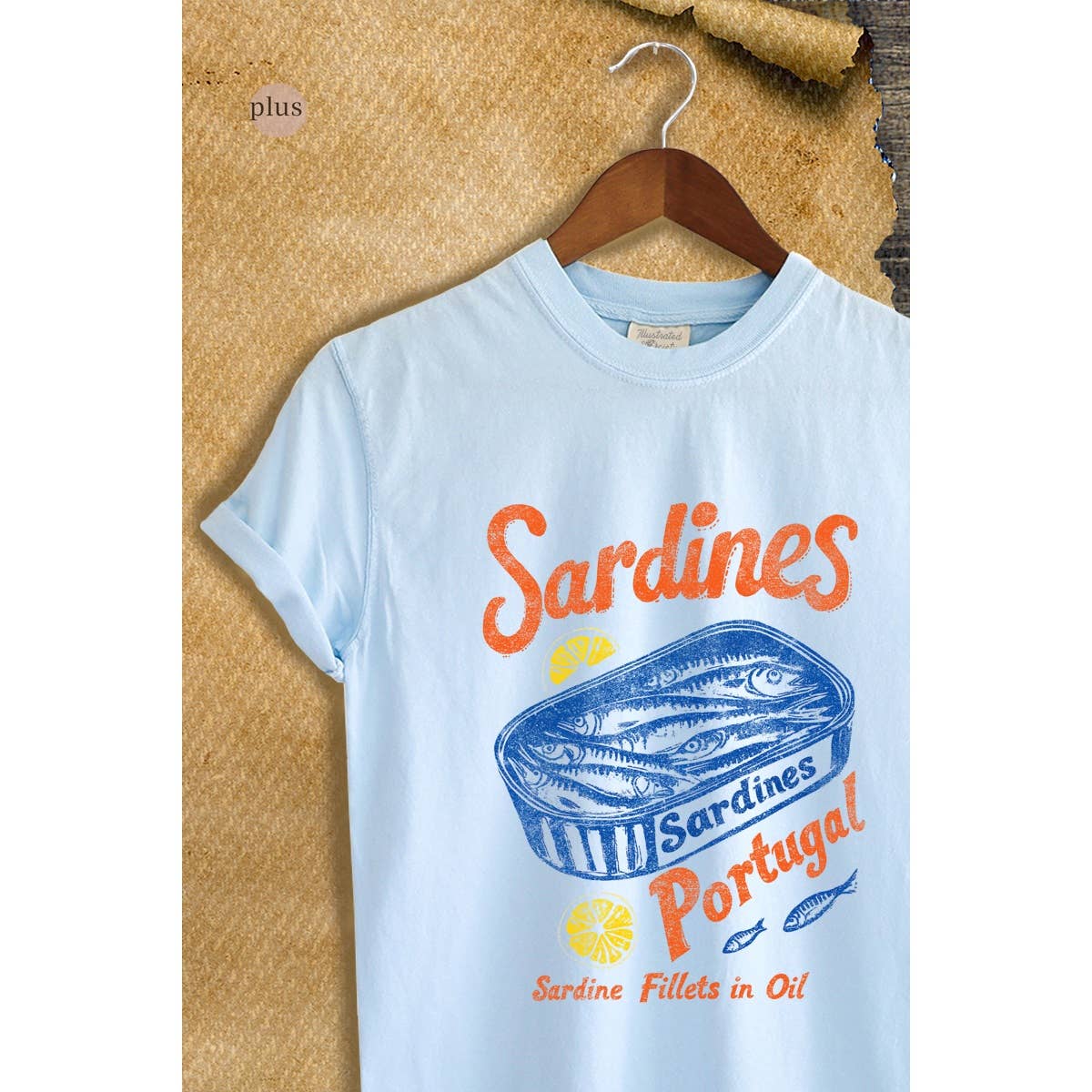 Sardines Portugal Vintage Graphic Plus Tee Unisex , , , Long Sleeve Tee