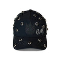 Cult X El Alfa Logo Crystal 5 Panel A Frame Trucker Hat in Black Unisex , , , Long Sleeve Tee