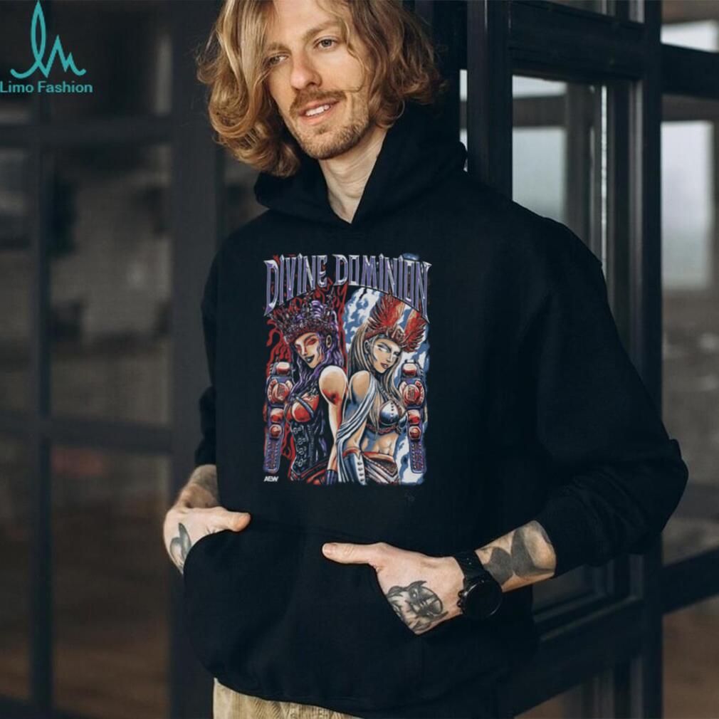 AEW Julia Hart and Skye Blue Divine Dominion Graphic T Shirt