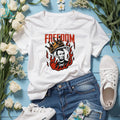 Abraham Lincoln Freedom Crown Money Fire History Graphic T Shirt