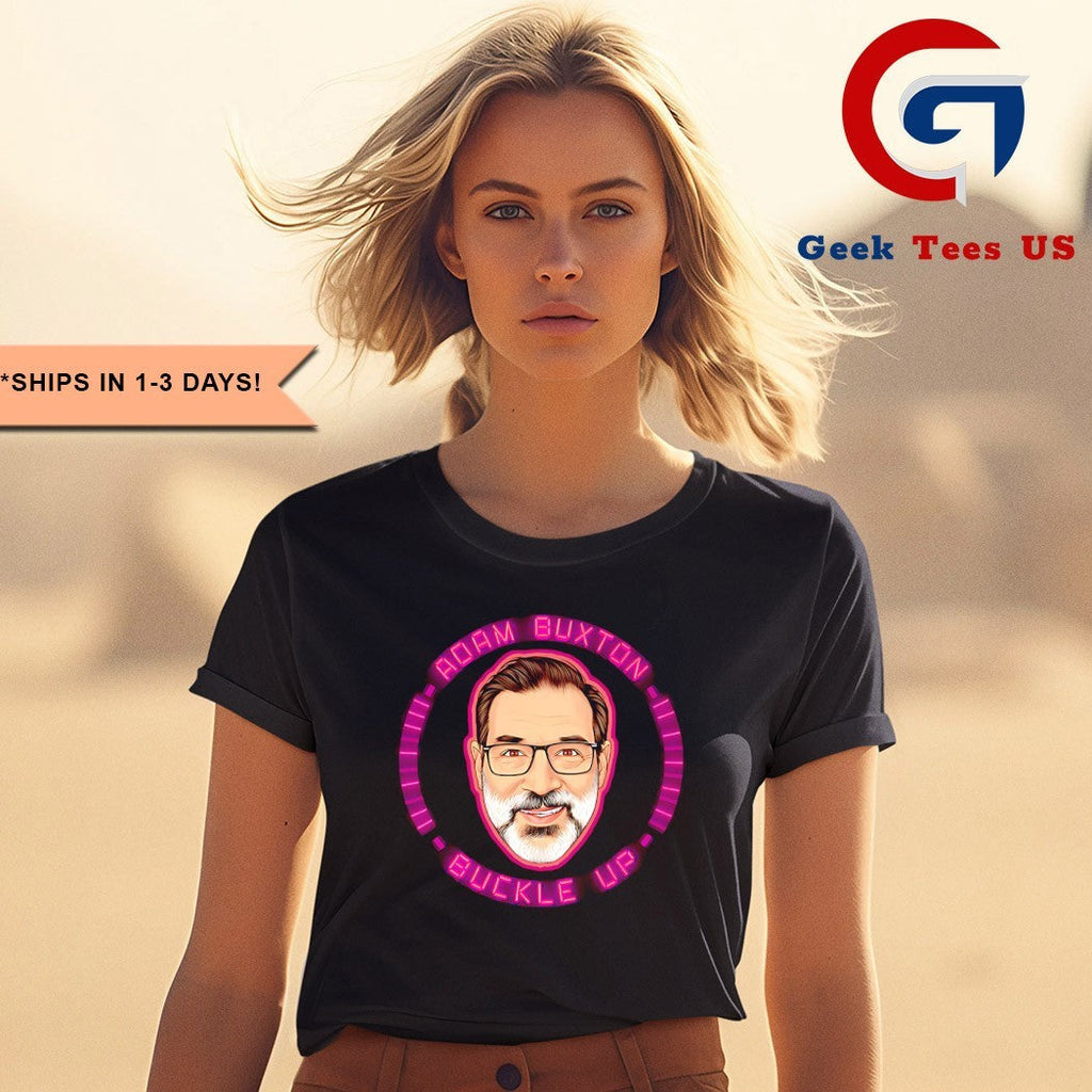 Adam Buxton buckle up big head shirt Unisex , , , Long Sleeve Tee