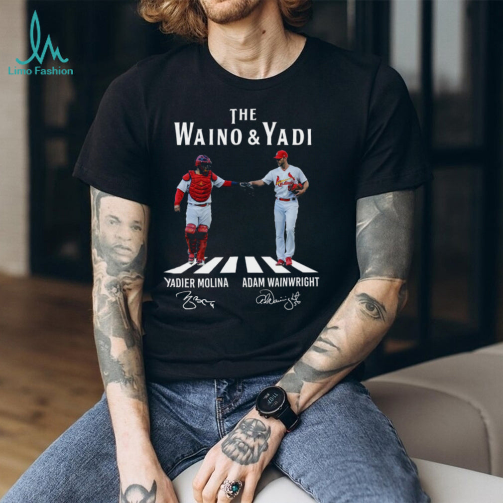 Adam Wainwright Yadier Molina St Louis Cardinals MLB Battery Legends Vintage Men Women Shirt