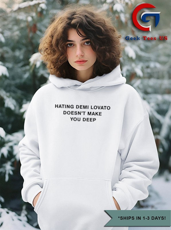 Addison Rae hating demi lovato doesn’t make you deep shirt Unisex , , , Long Sleeve Tee