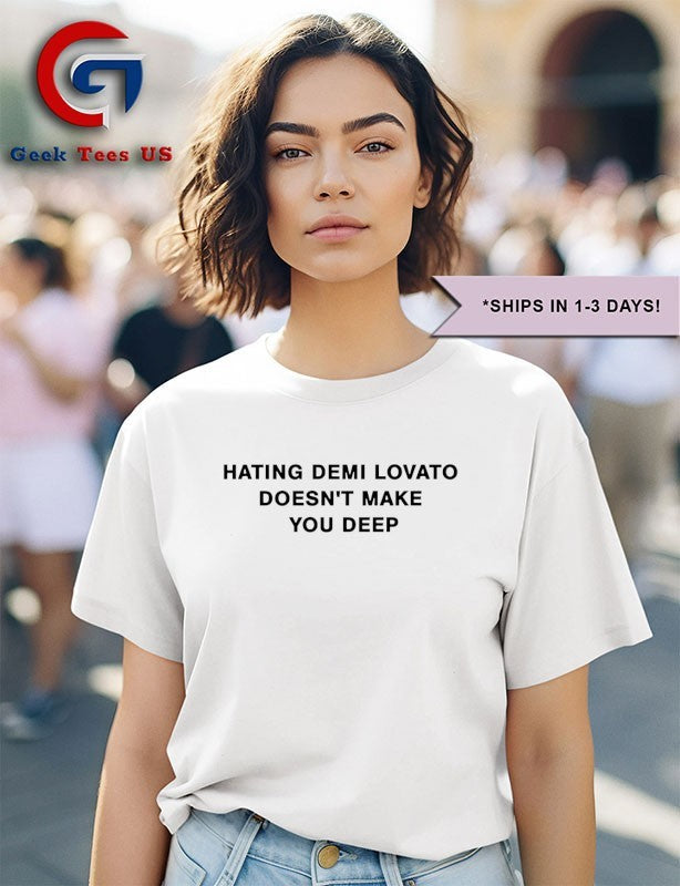 Addison Rae hating demi lovato doesn’t make you deep shirt Unisex , , , Long Sleeve Tee