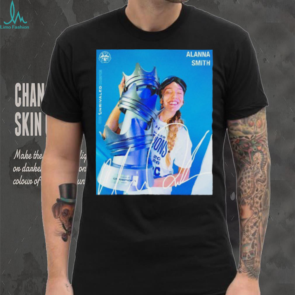 Alanna Smith Mist Unrivaled Basketball Champion Photo T Shirt