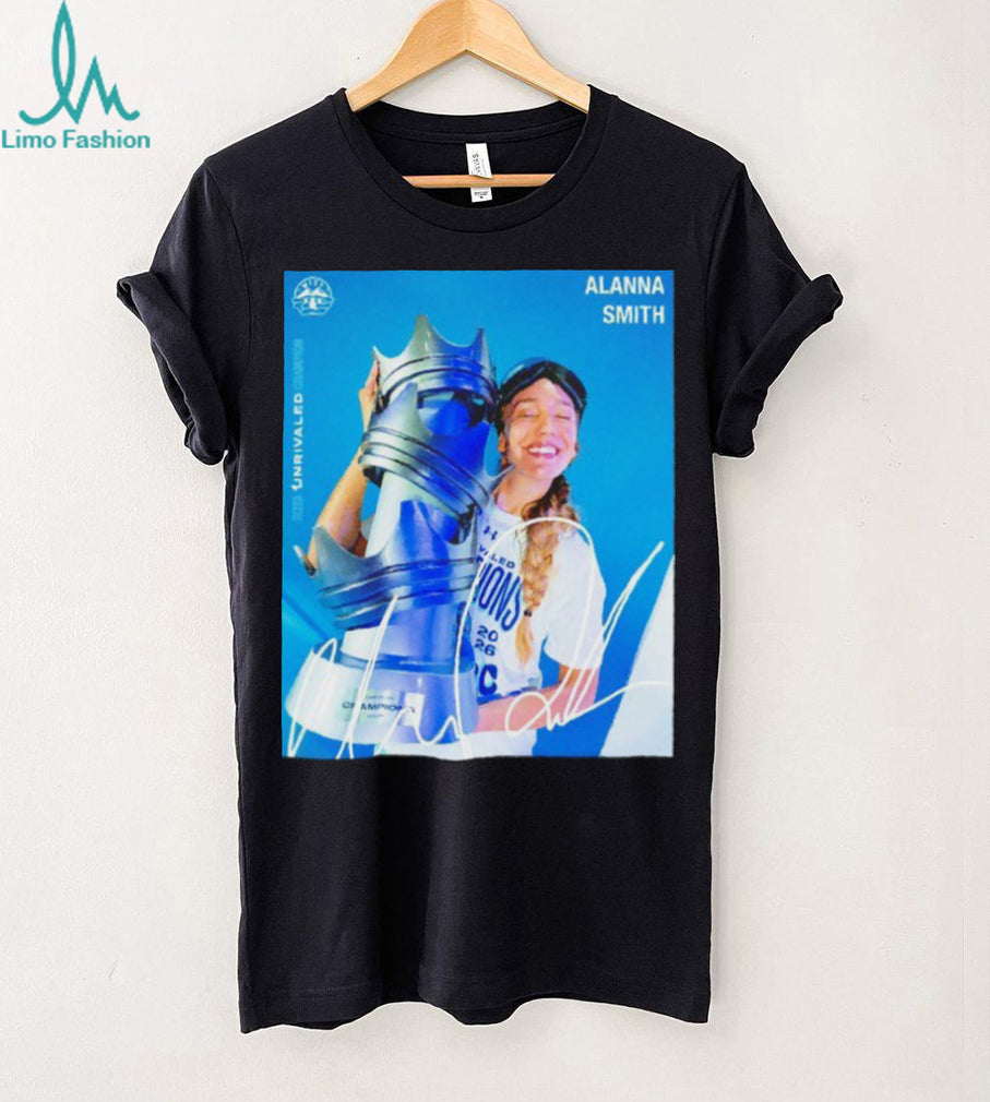 Alanna Smith Mist Unrivaled Basketball Champion Photo T Shirt