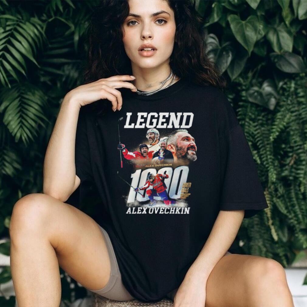 Alex Ovechkin Washington Capitals 1000 Career Goals Legend T Shirt