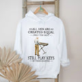 All Men Are Created Equal Only The Best Still Play Keys In Their Eighties Keyboard T Shirt