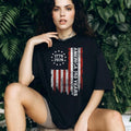 America 250 Years 1776 2026 Vertical Distressed Flag T Shirt