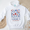 America 250th Birthday Red White Blue Wildflowers Resisting T Shirt
