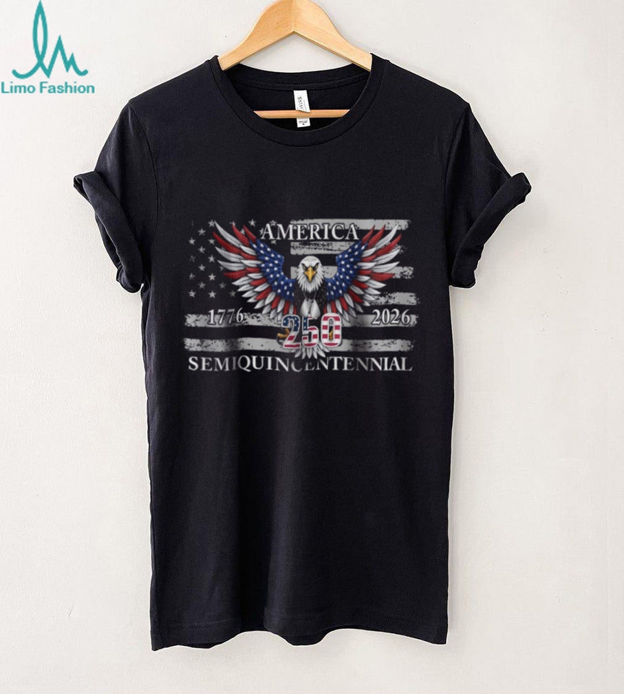 America Semiquincentennial 250th Anniversary Patriotic Eagle T shirt