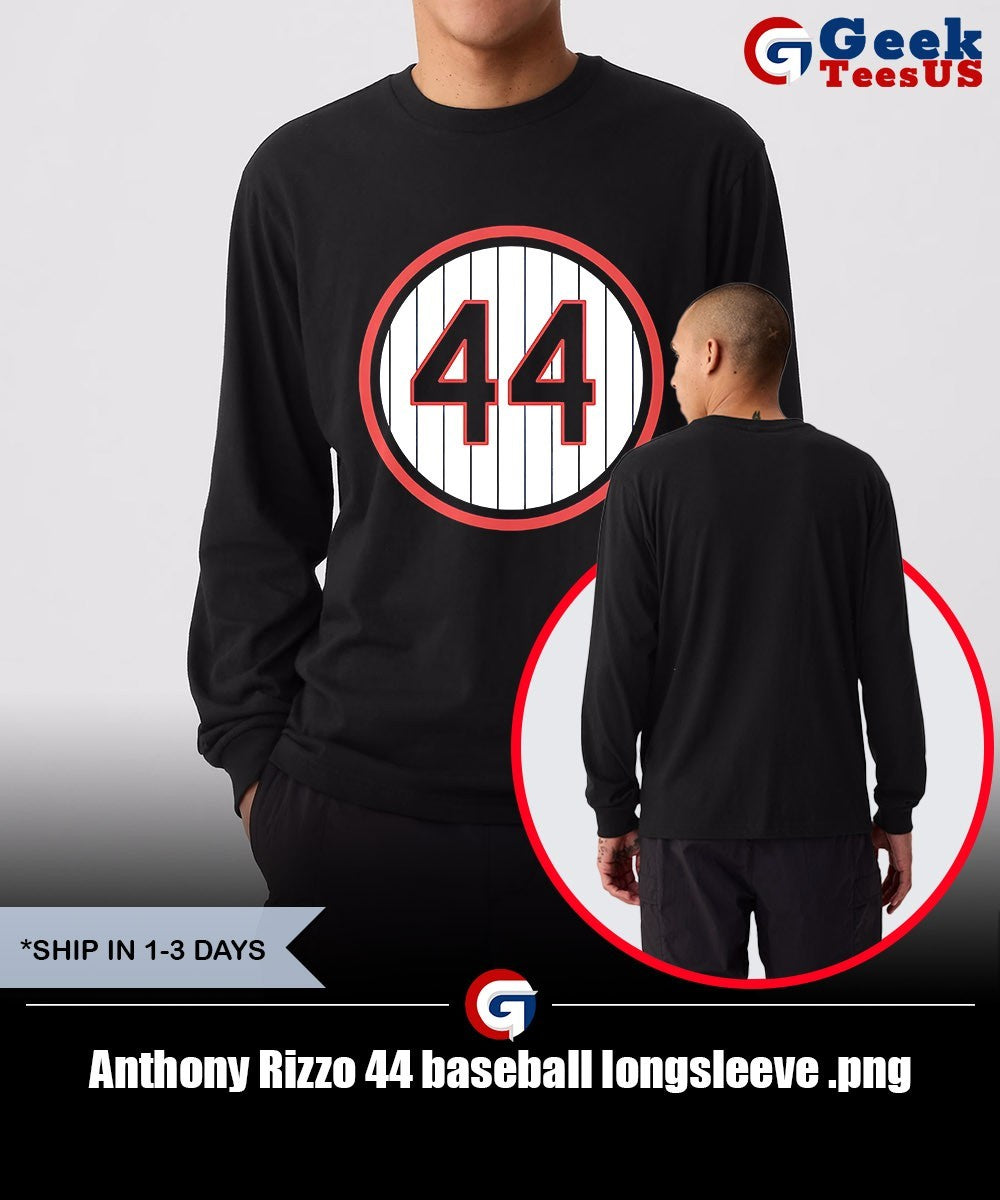 Anthony Rizzo 44 baseball shirt Unisex , , , Long Sleeve Tee