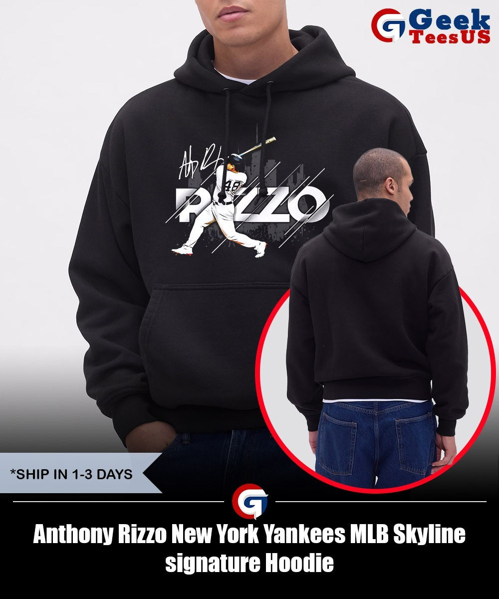 Anthony Rizzo New York Yankees MLB Skyline signature shirt Unisex , , , Long Sleeve Tee