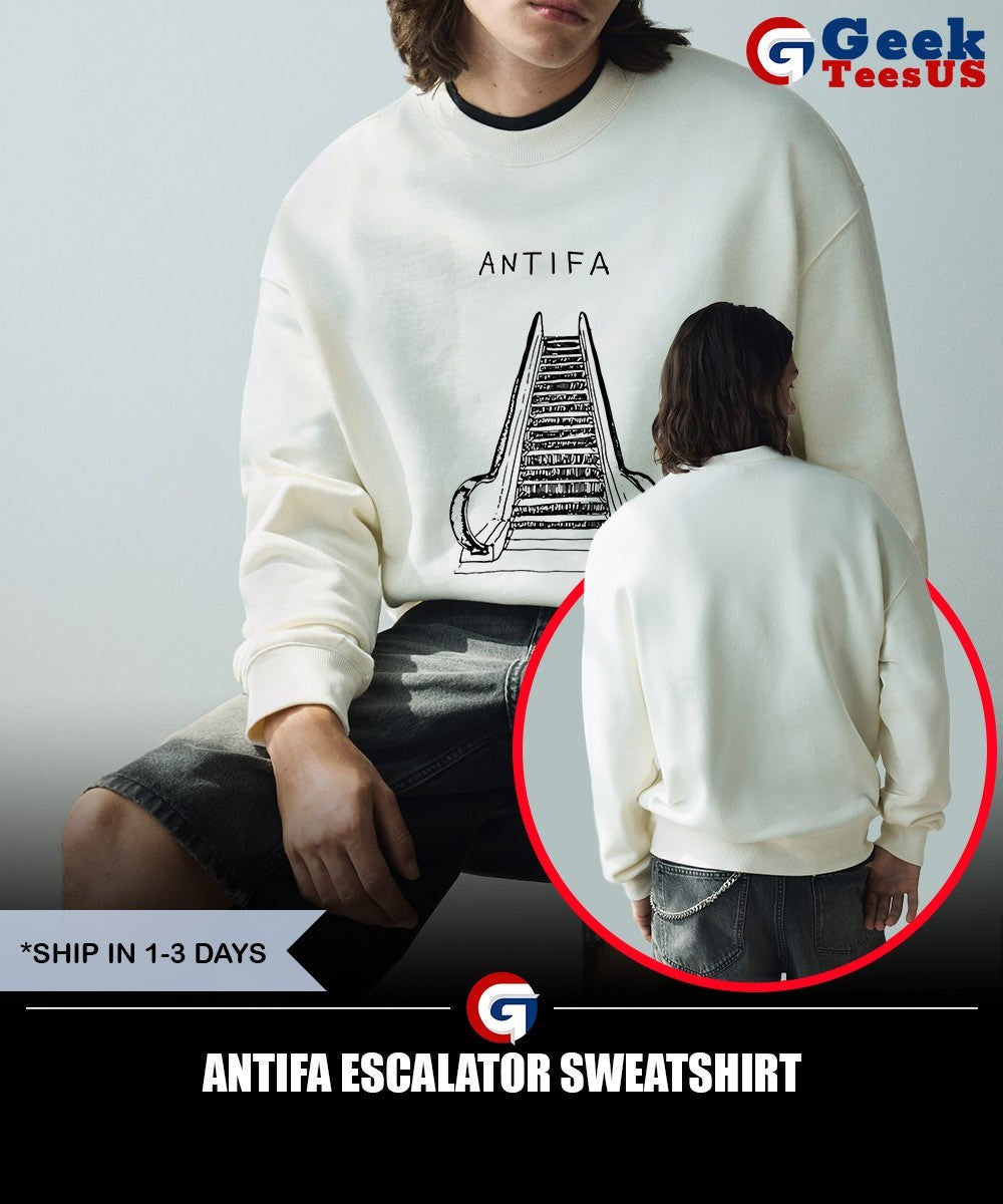 Antifa Escalator shirt Unisex , , , Long Sleeve Tee