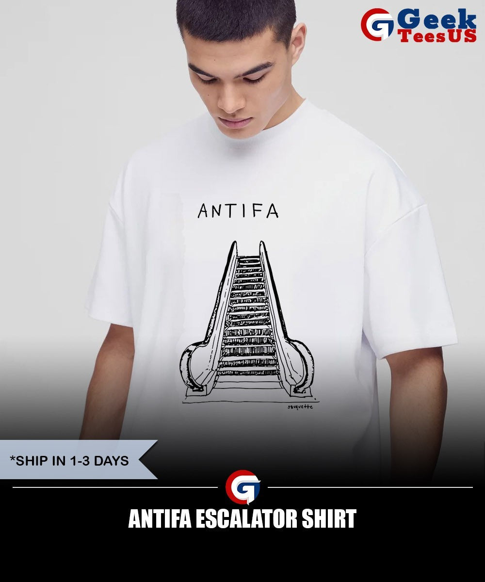 Antifa Escalator shirt Unisex , , , Long Sleeve Tee