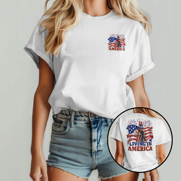 Apollo Creed Living In America T Shirt