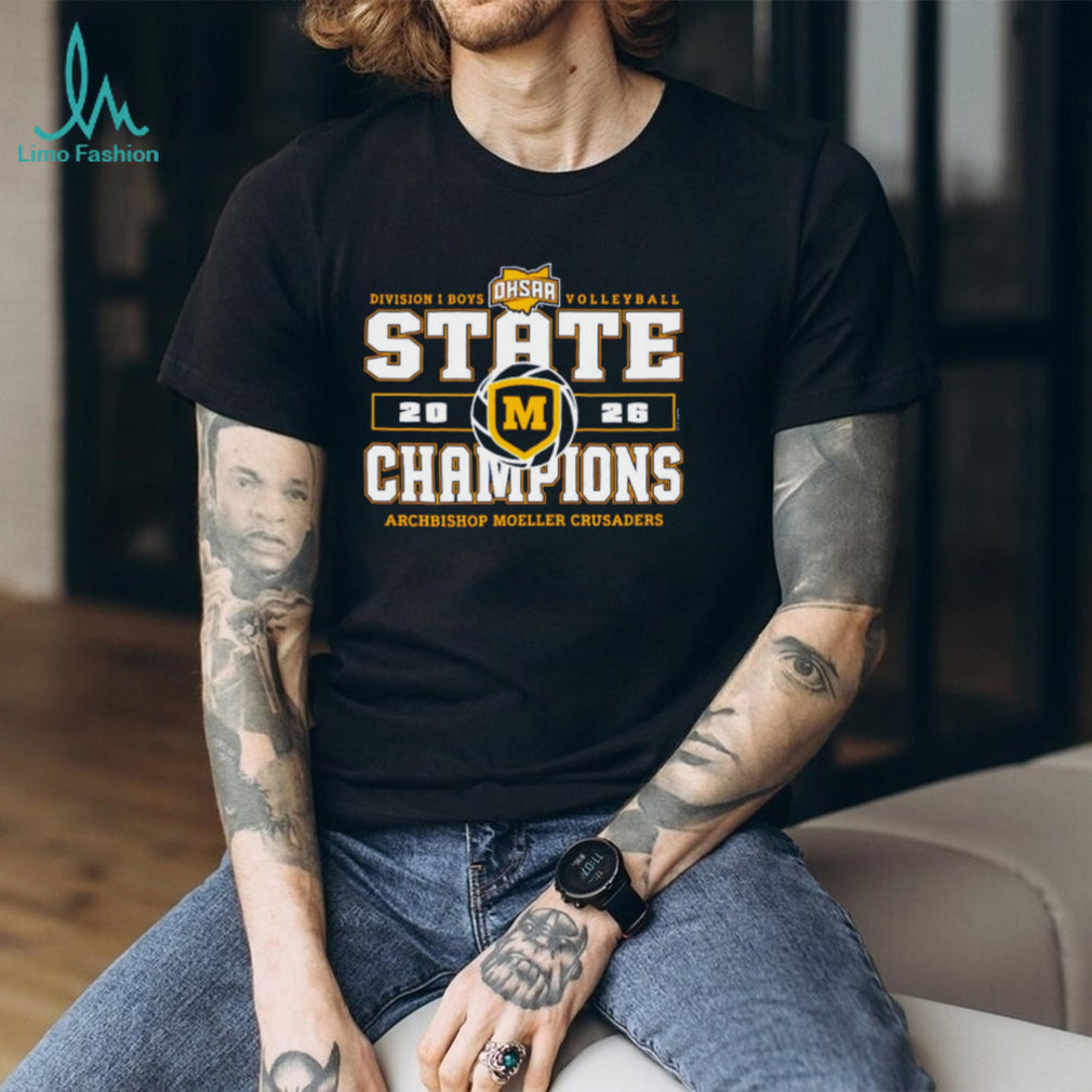 Archbishop Moeller Crusaders 2026 OHSAA Boys Volleyball D1 State Champions shirt