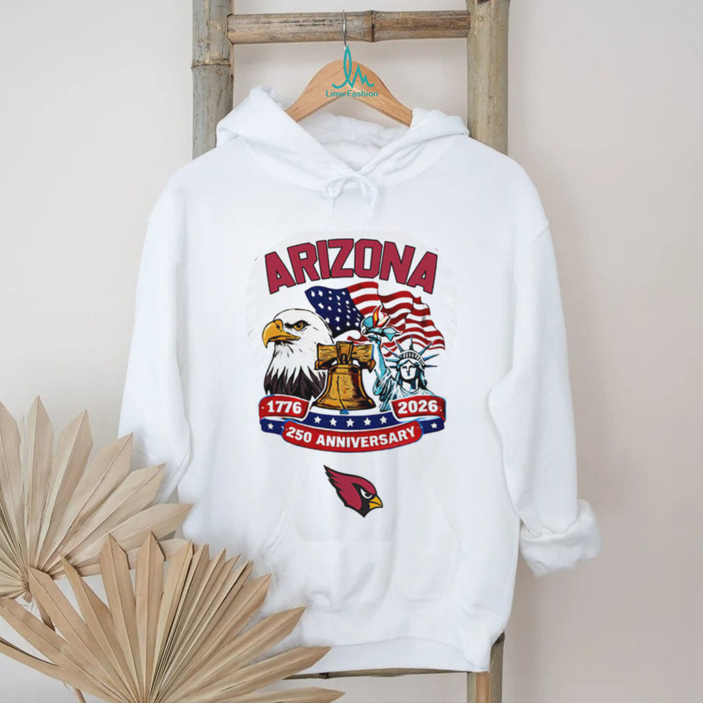 Arizona Cardinals 250th Anniversary American Independence 1776 2026 Custom Jersey T Shirt