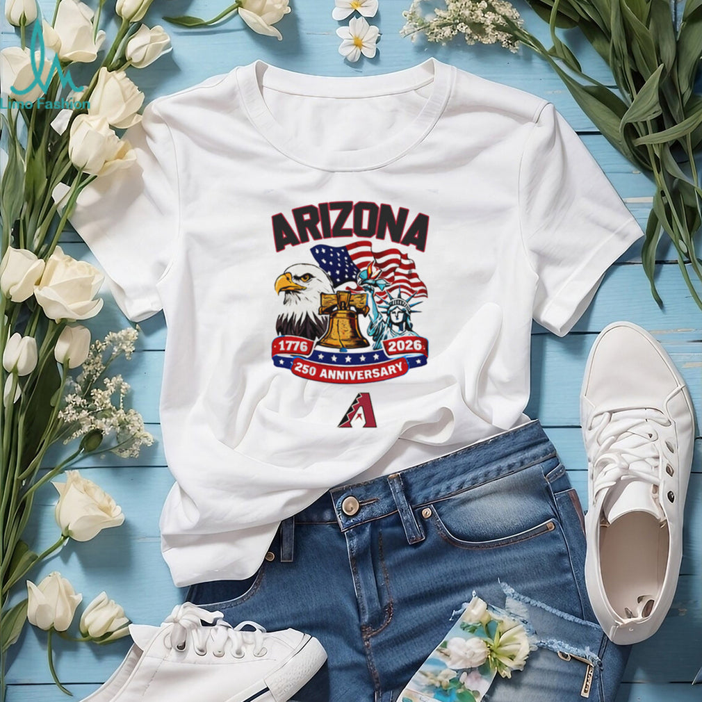 Arizona D Backs 250th Anniversary USA Flag Baseball Jersey T Shirt Custom Name