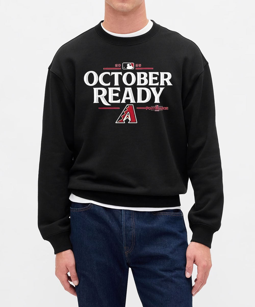 Arizona Diamondbacks 2025 October Ready MLB Postseason logo shirt Unisex , , , Long Sleeve Tee