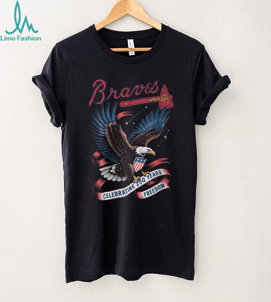 Atlanta Braves 250 Years of Freedom Patriotic Eagle Graphic T Shirt