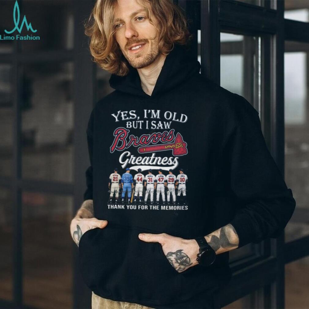 Atlanta Braves Legends “Yes I’m Old” Baseball Fan T Shirt