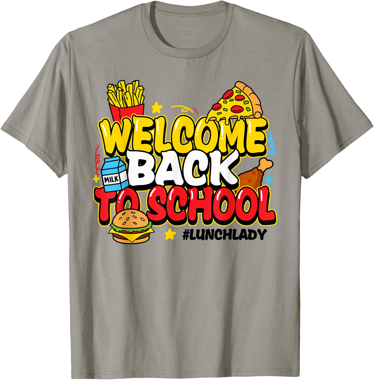 Welcome Back to School Lunch Lady Food Service Funny Unisex , , , Long Sleeve Tee