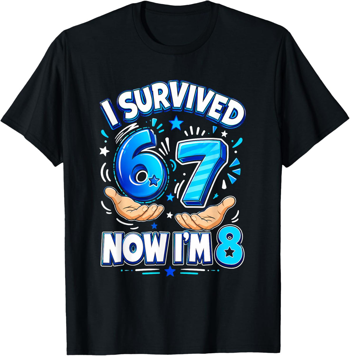 I Survived 6 7 Now I'm 8 8th Birthday Boys Funny 8 Years Old Unisex , , , Long Sleeve Tee