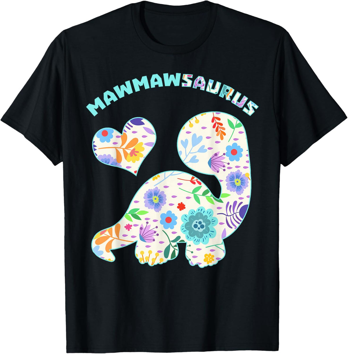 Mawmawsaurus Dinosaur Family Relationship Dino Floral Unisex , , , Long Sleeve Tee