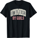 Funny Father Outnumbered By Girls Dad Unisex , , , Long Sleeve Tee