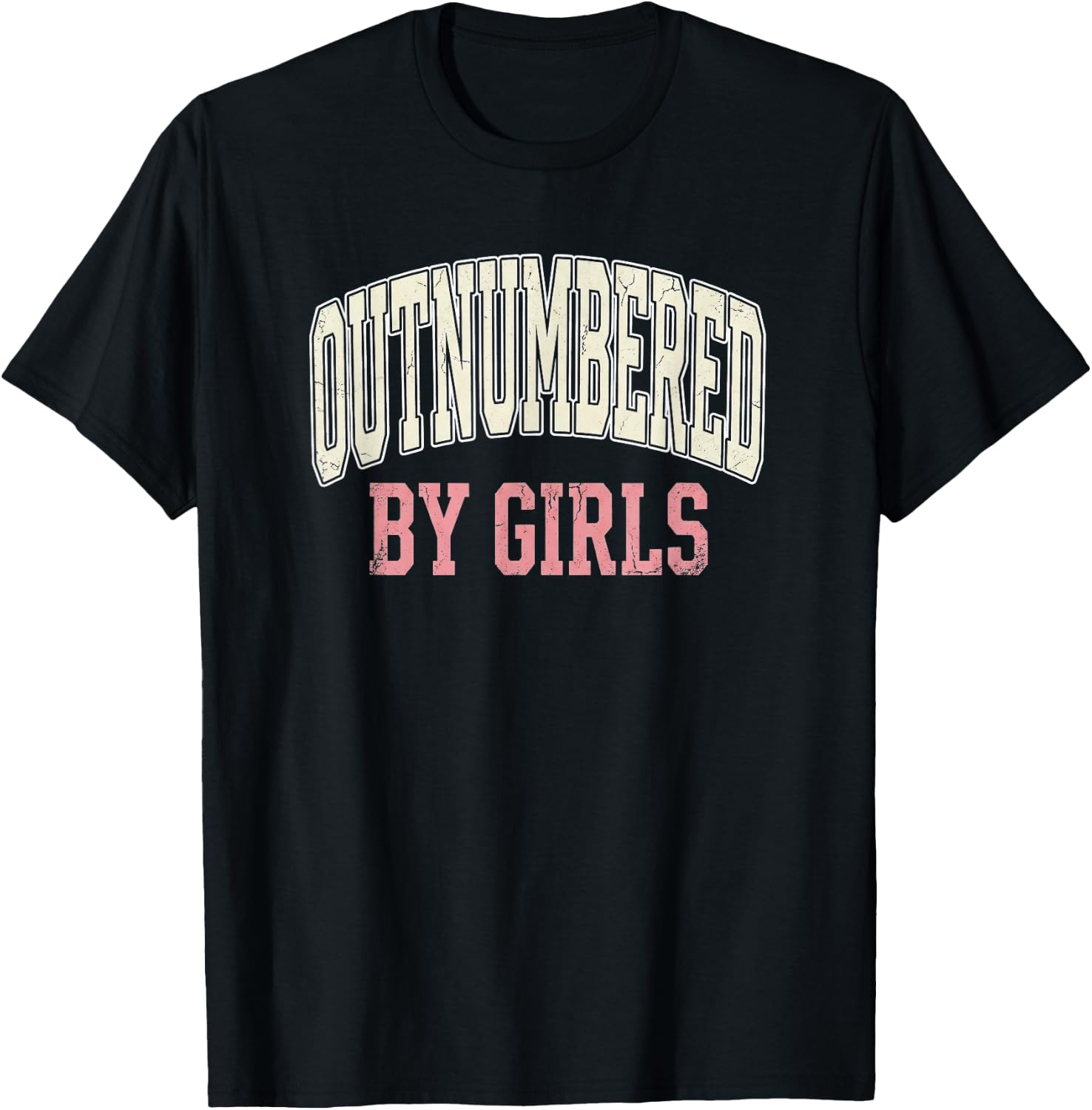 Funny Father Outnumbered By Girls Dad Unisex , , , Long Sleeve Tee