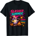Vintage Slasher Summer 80s Synthwave Halloween July Boy Unisex , , , Long Sleeve Tee