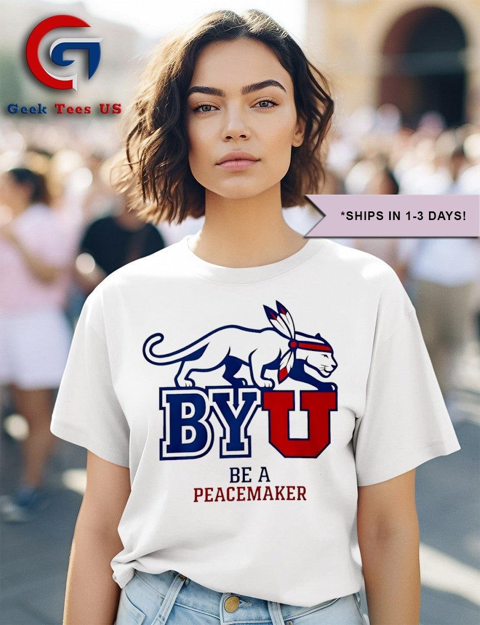 BYU be a Peacemaker logo shirt Unisex , , , Long Sleeve Tee