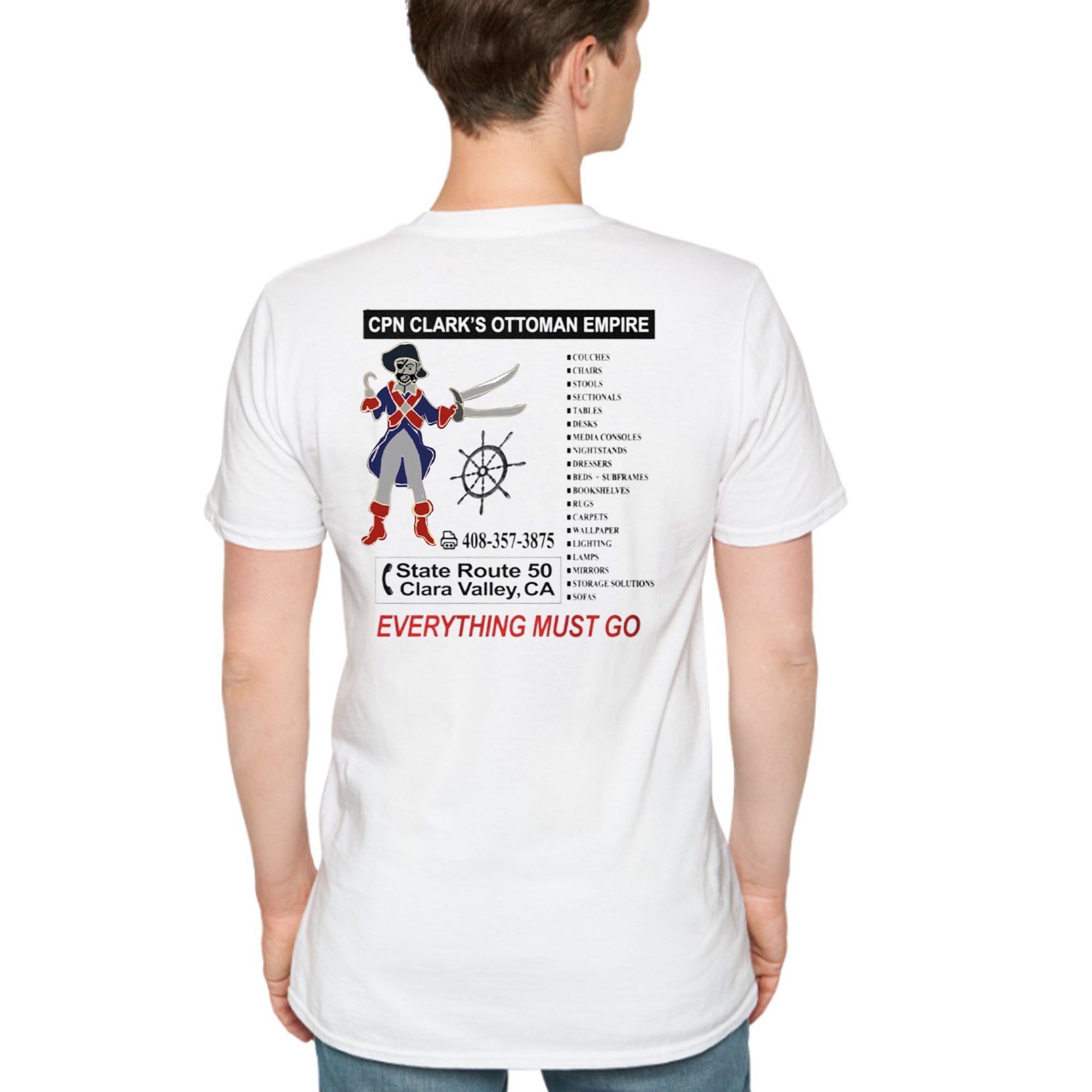 [Front+Back] Cap’n Clark’s Ottoman Empire Shirt