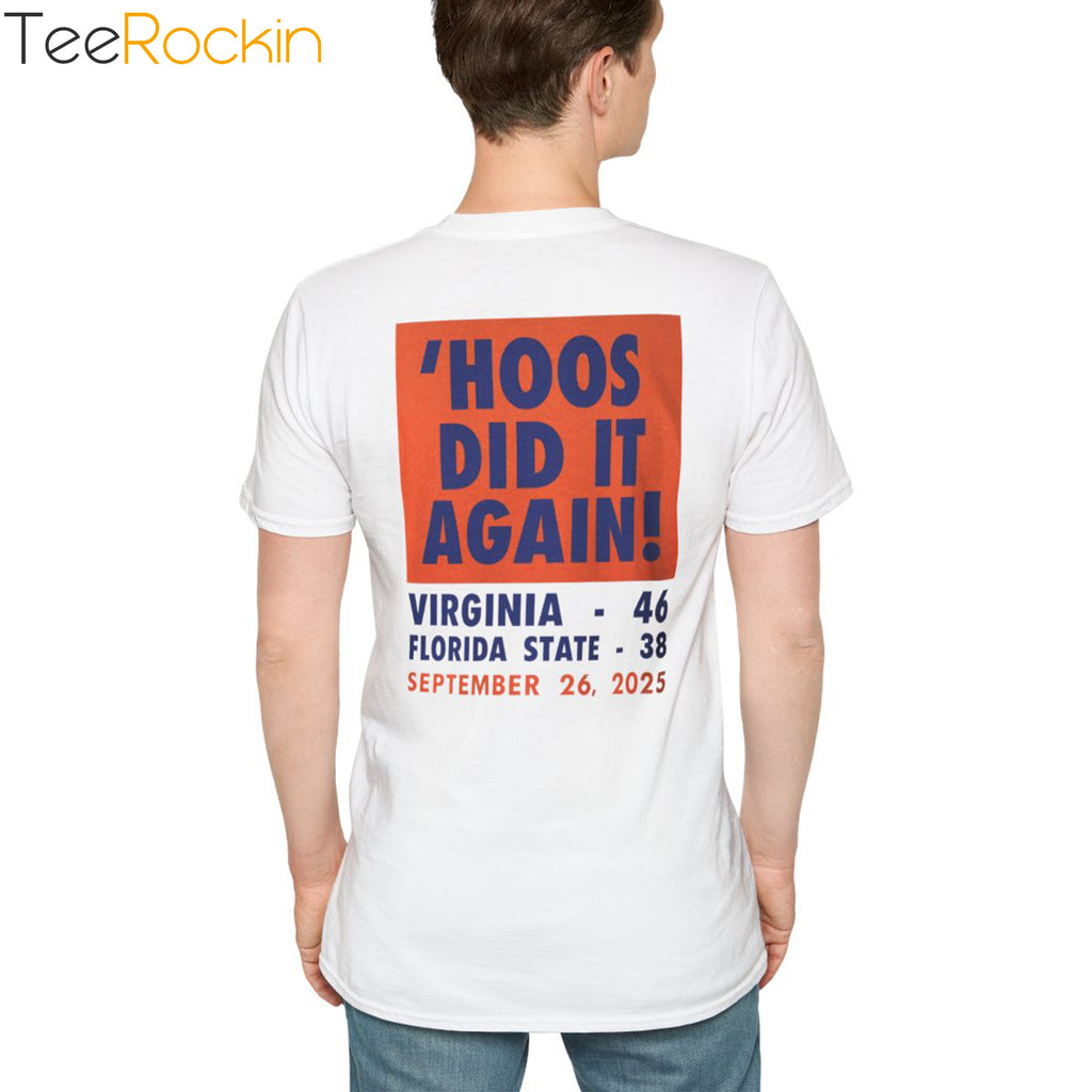 Back Hoos Did It Again September 26 2025 Shirt