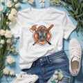 Baltimore Orioles Firefighter FD First Responder Baseball Fans Retro Men Women White T Shirt