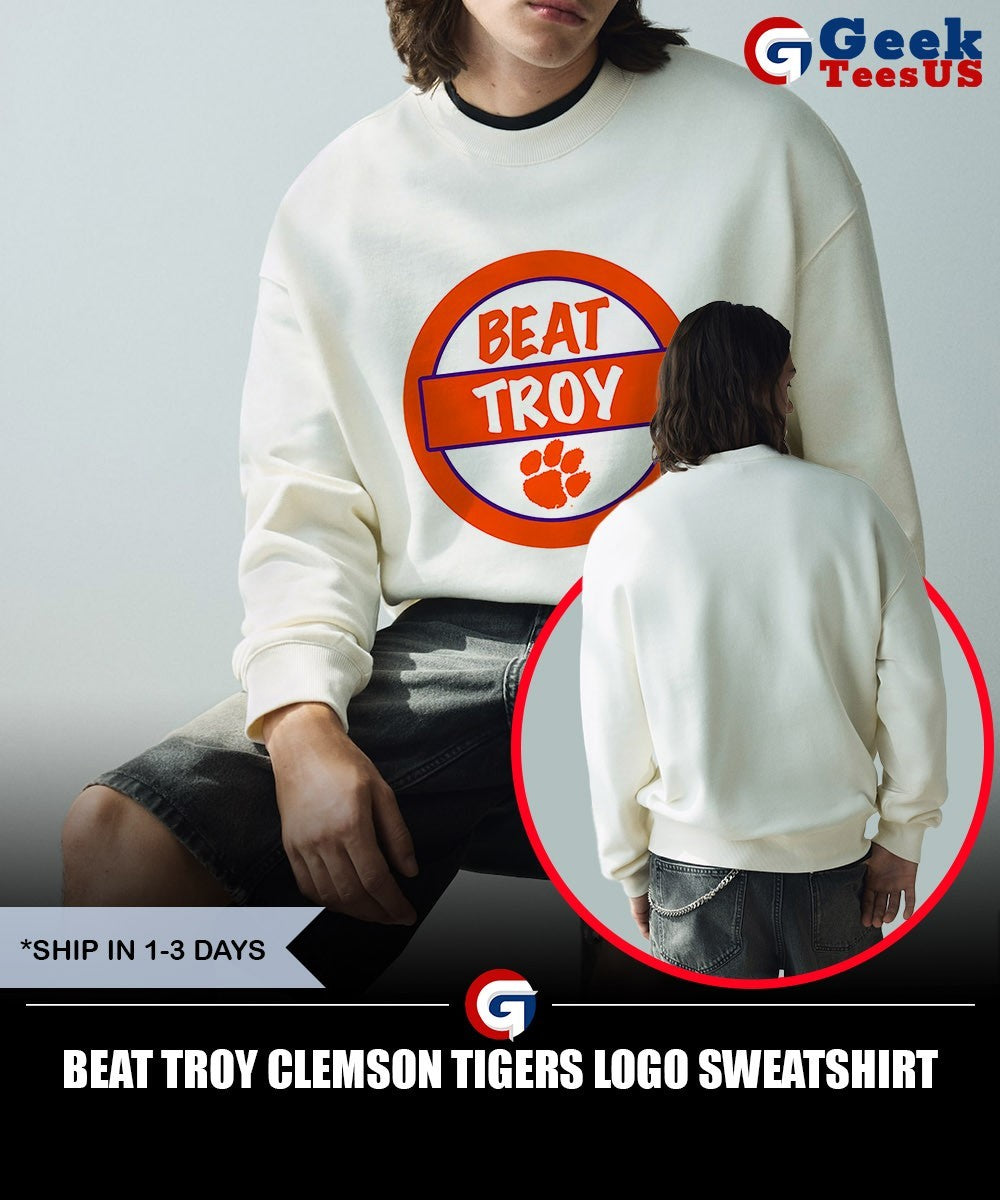 Beat Troy Clemson Tigers logo shirt Unisex , , , Long Sleeve Tee