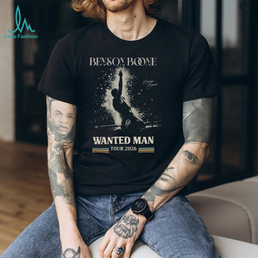 Benson Boone Wanted Man Tour 2026 Concert Vintage Retro Style Fans Shirt