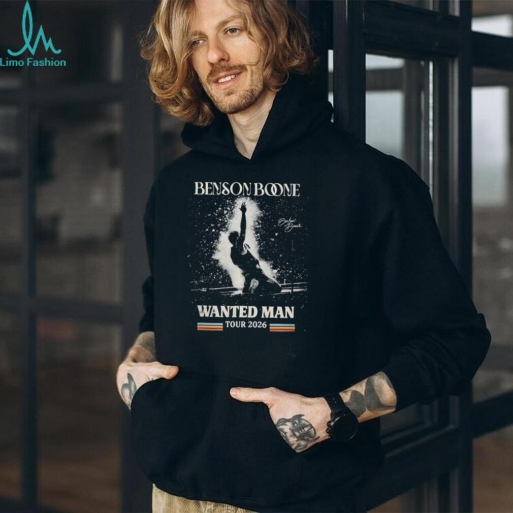 Benson Boone Wanted Man Tour 2026 Live On Stage Concert T Shirt