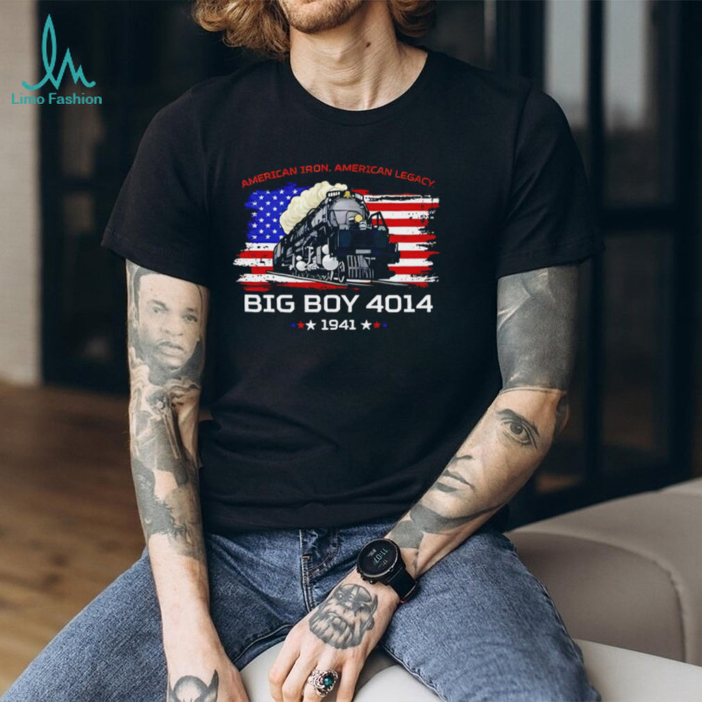 Big Boy 4014 Steam Locomotive American Iron Train Enthusiast Railroad T Shirt