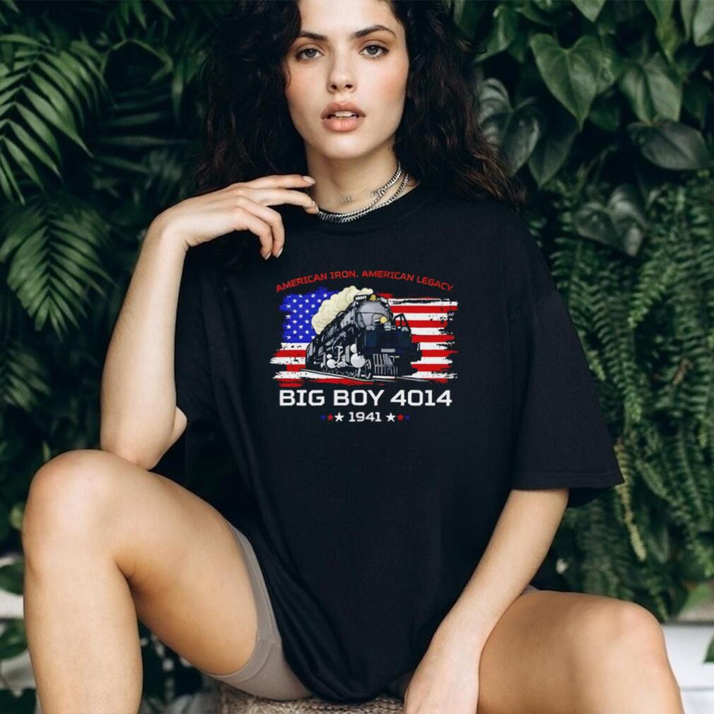 Big Boy 4014 Steam Locomotive American Iron Train Enthusiast Railroad T Shirt