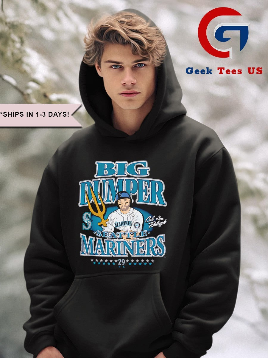 Big Dumper Cal Raleigh Seattle Mariners MLB signature shirt Unisex , , , Long Sleeve Tee