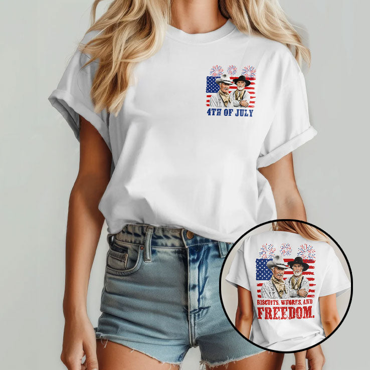 Biscuits Whores And Freedom Funny Lonesome Dove Western Movie Quote T Shirt