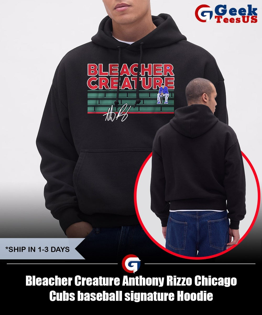 Bleacher Creature Anthony Rizzo Chicago Cubs baseball signature shirt Unisex , , , Long Sleeve Tee